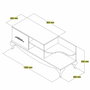 Hanah Home Sultan - Soporte de TV Blanco